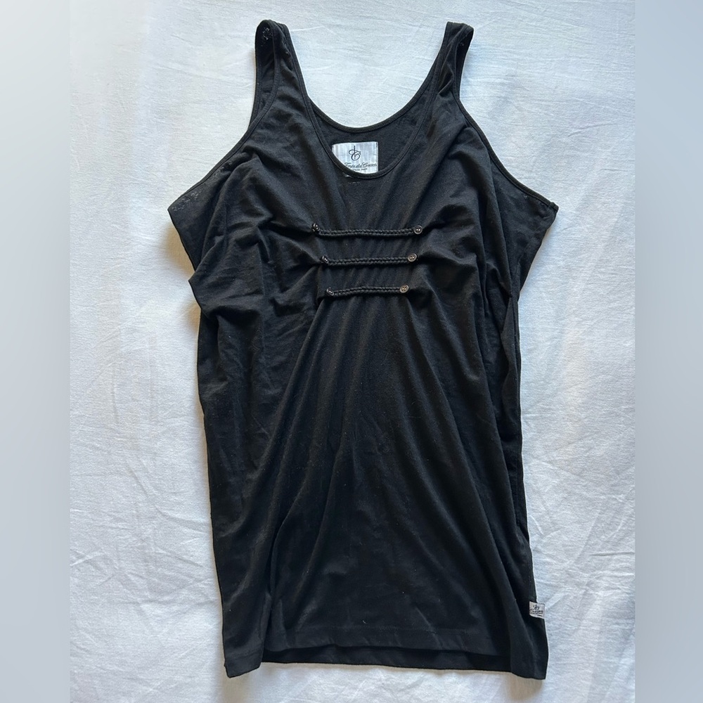 ⚡️🖤 Le Temps Des Cerises Vintage-Inspired Black Tank ⚡️🖤